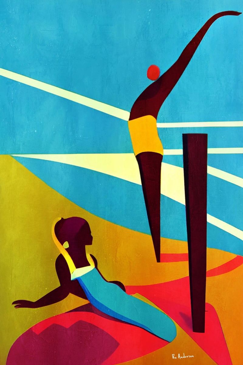 Martinique, Sur La Plage poster by Bo Anderson