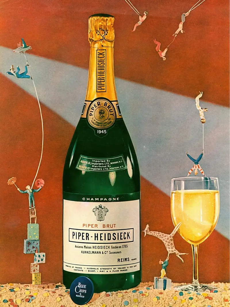 Champagne d'annata poster da Retrorise