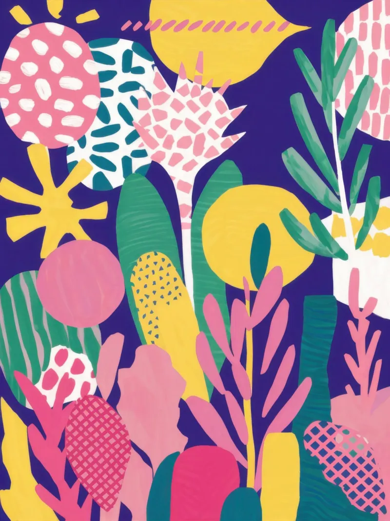Sogno botanico astratto poster da Frame Aura