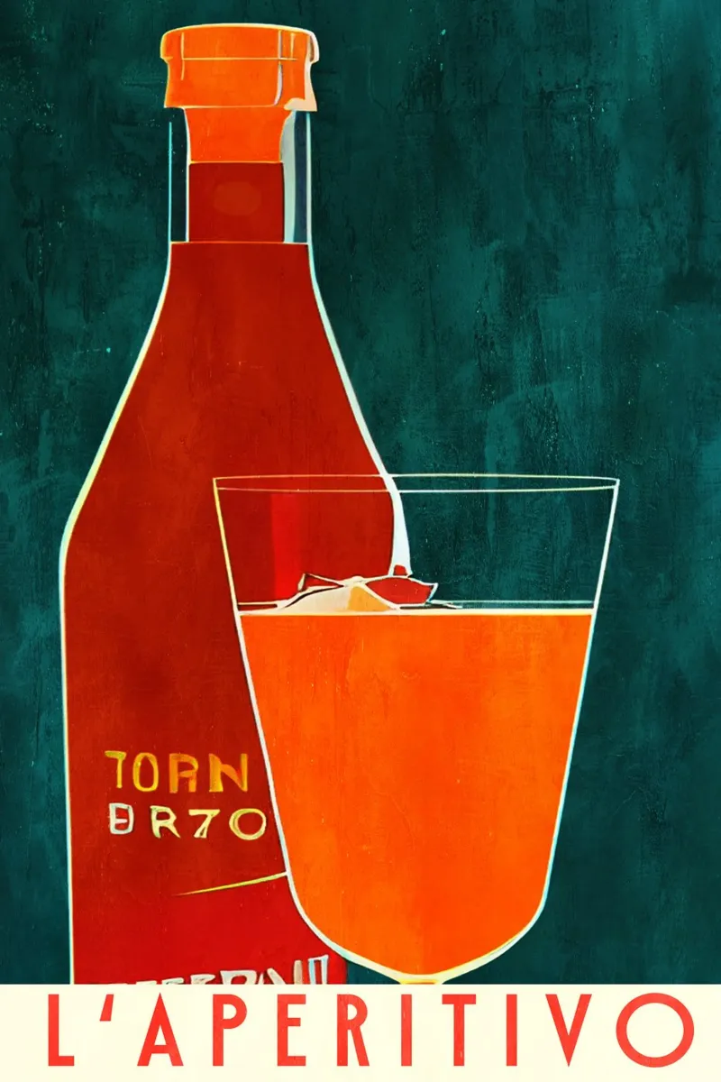 L'Aperitivo Leinwand von Bo Anderson