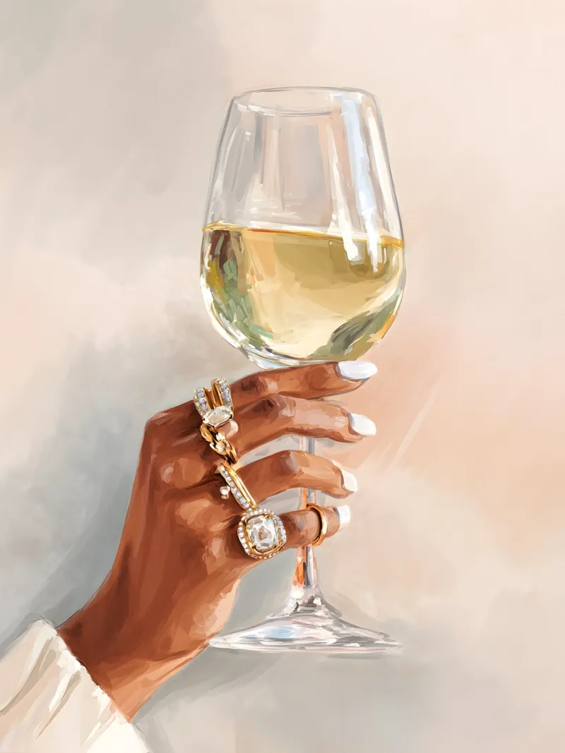 Toast to Luxury tela con Cornice a cassetta da Gypsy Galleria