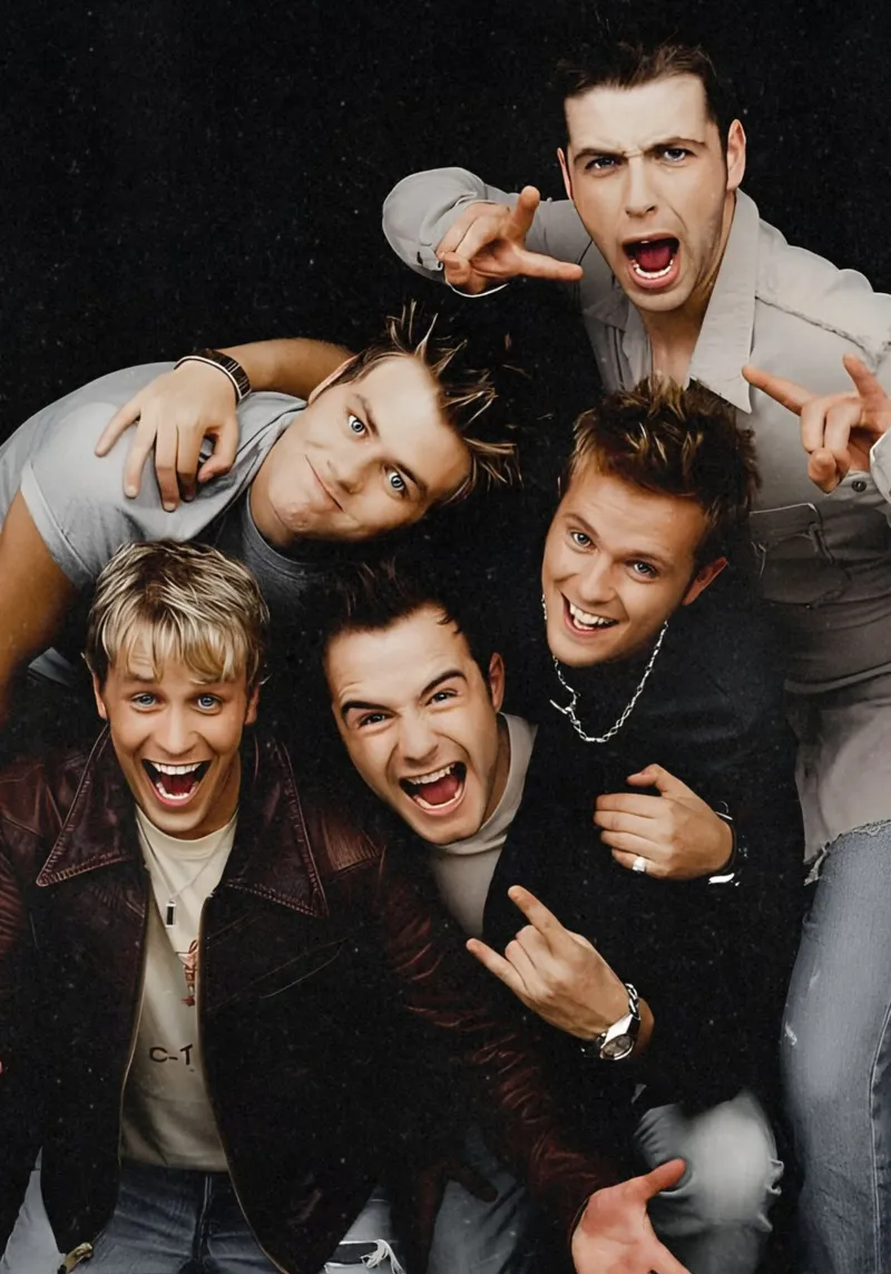 Westlife tela con Cornice a cassetta da Low poly art