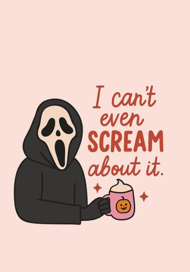 "I Can't Even Scream About It" Poster, Trendy Art canvas with Floater frame by vintagepod