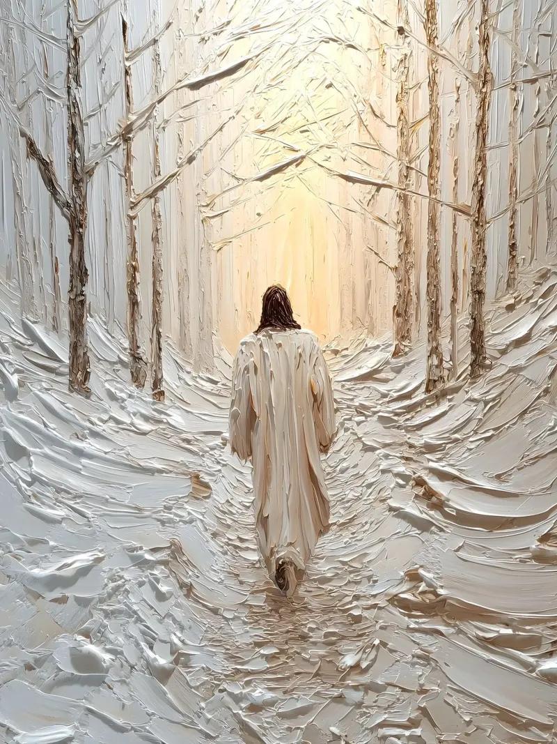Gesù Cristo tela con Cornice a cassetta da Stellar Creative