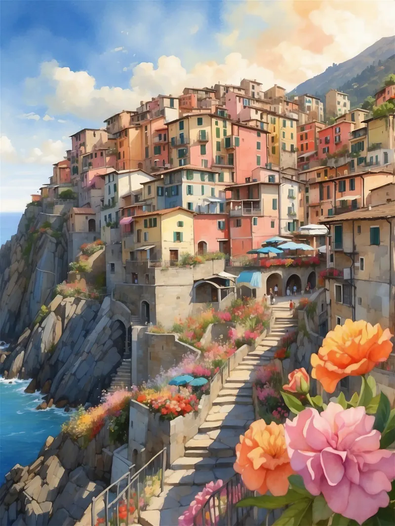 Scenic Landscape tela con Cornice a cassetta da Artsy Bessy