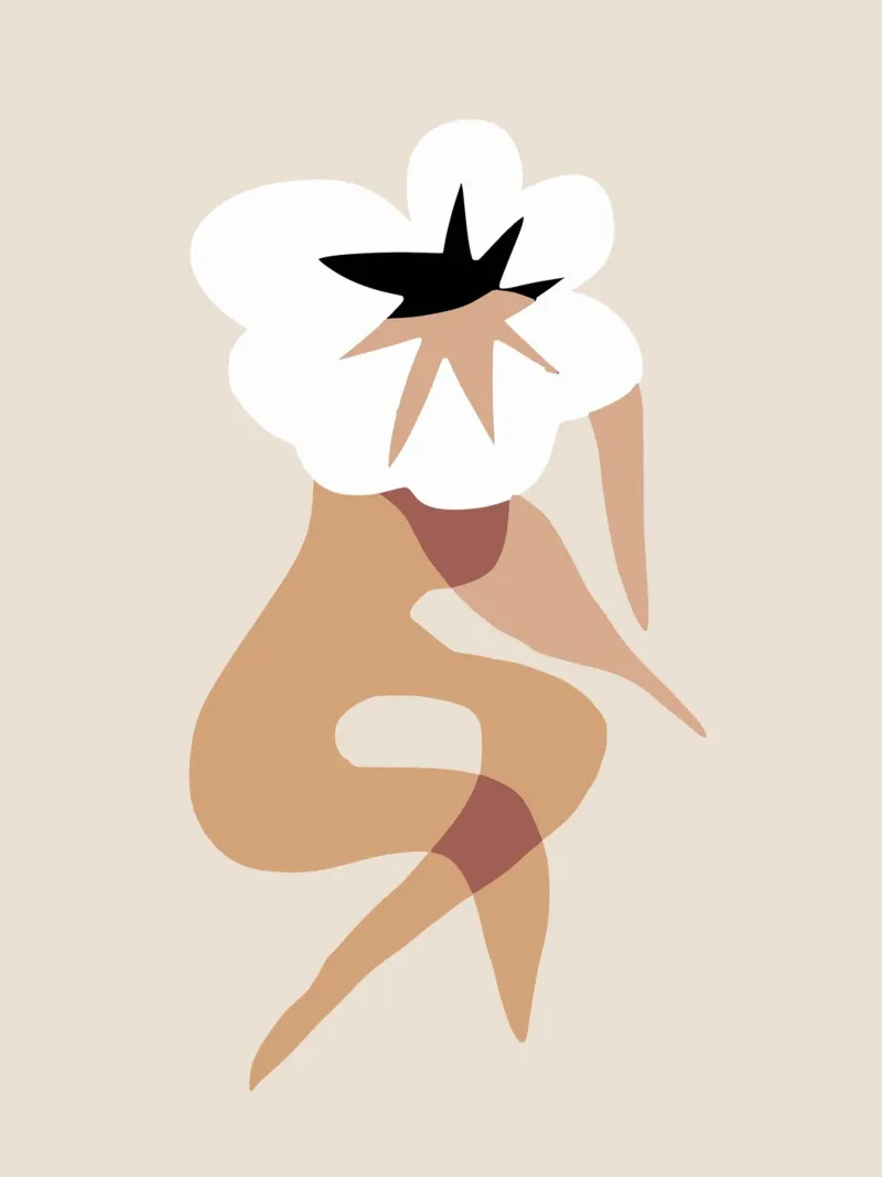 Bloem model 03 canvas met Baklijst van Little Dean