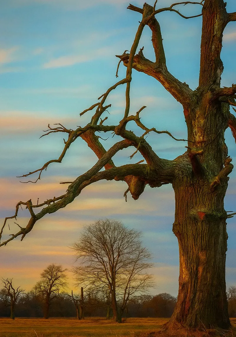 arbres secs vue photographie poster de landtengs
