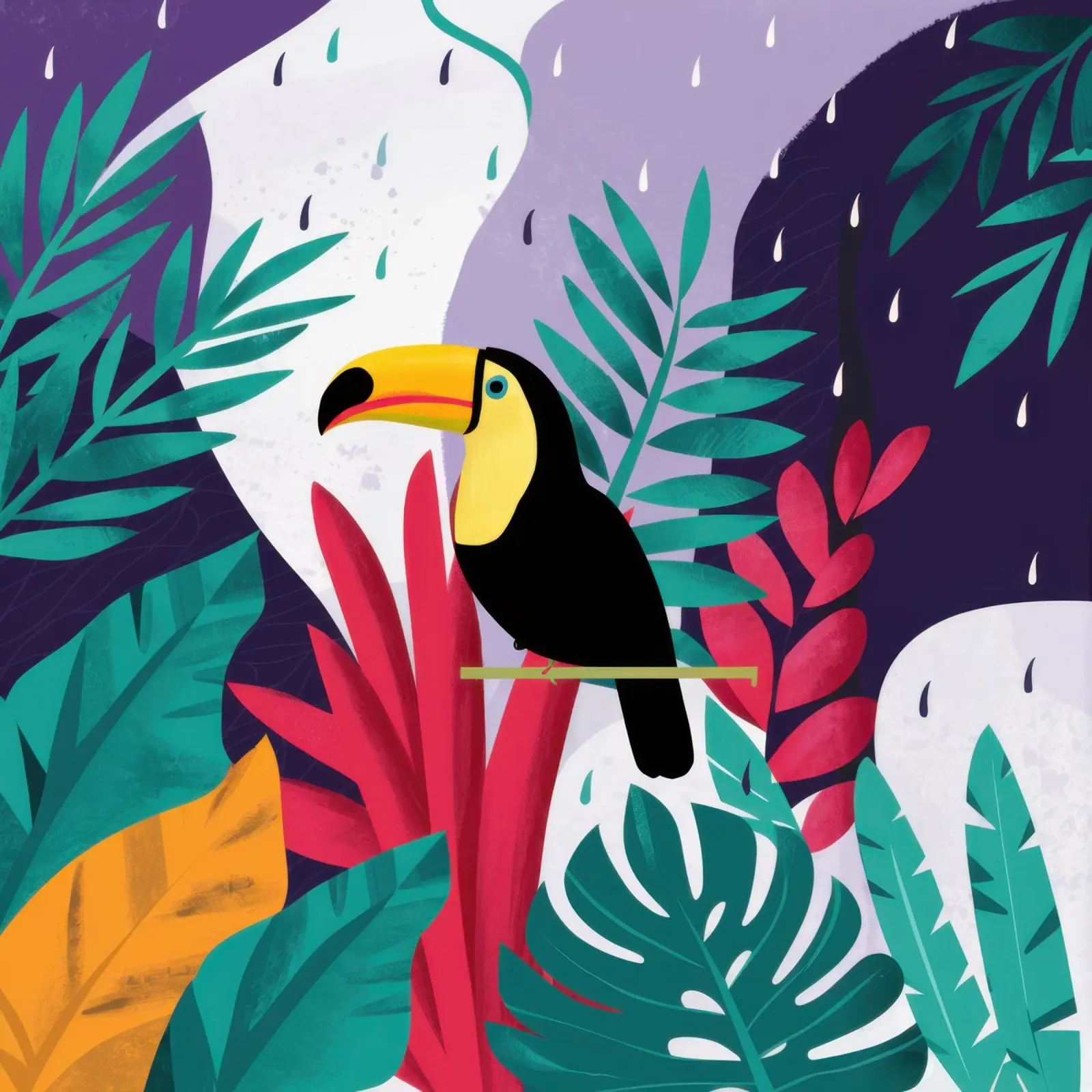 Tucano ai tropici poster da Frame Aura