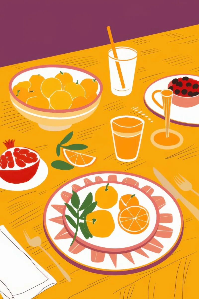 Sunny Breakfast Table canvas with Floater frame by Frame Aura