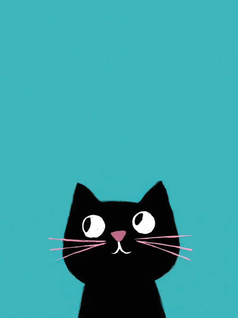 Peeking Cat Shadow Leinwand mit Schattenfugenrahmen von Frame Aura