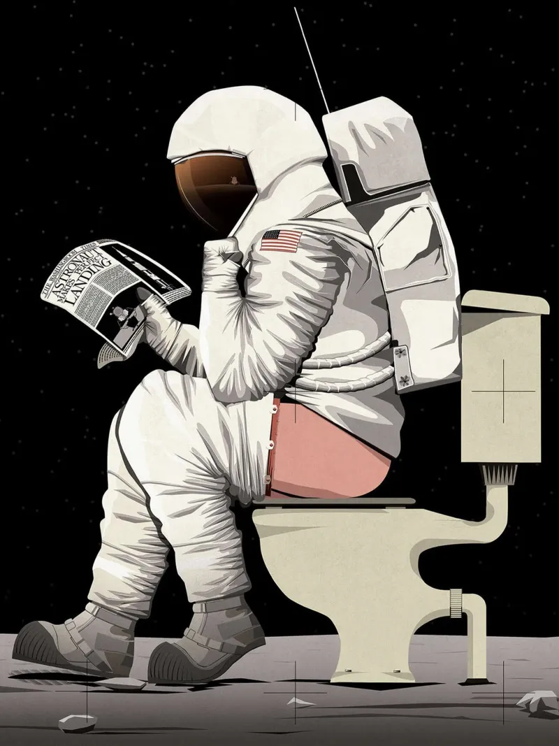 Astronauta sul water I poster da Thomas