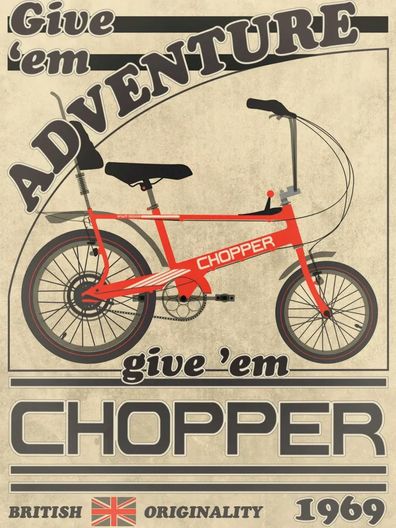 Bicicletta Chopper 1969 poster da Thomas