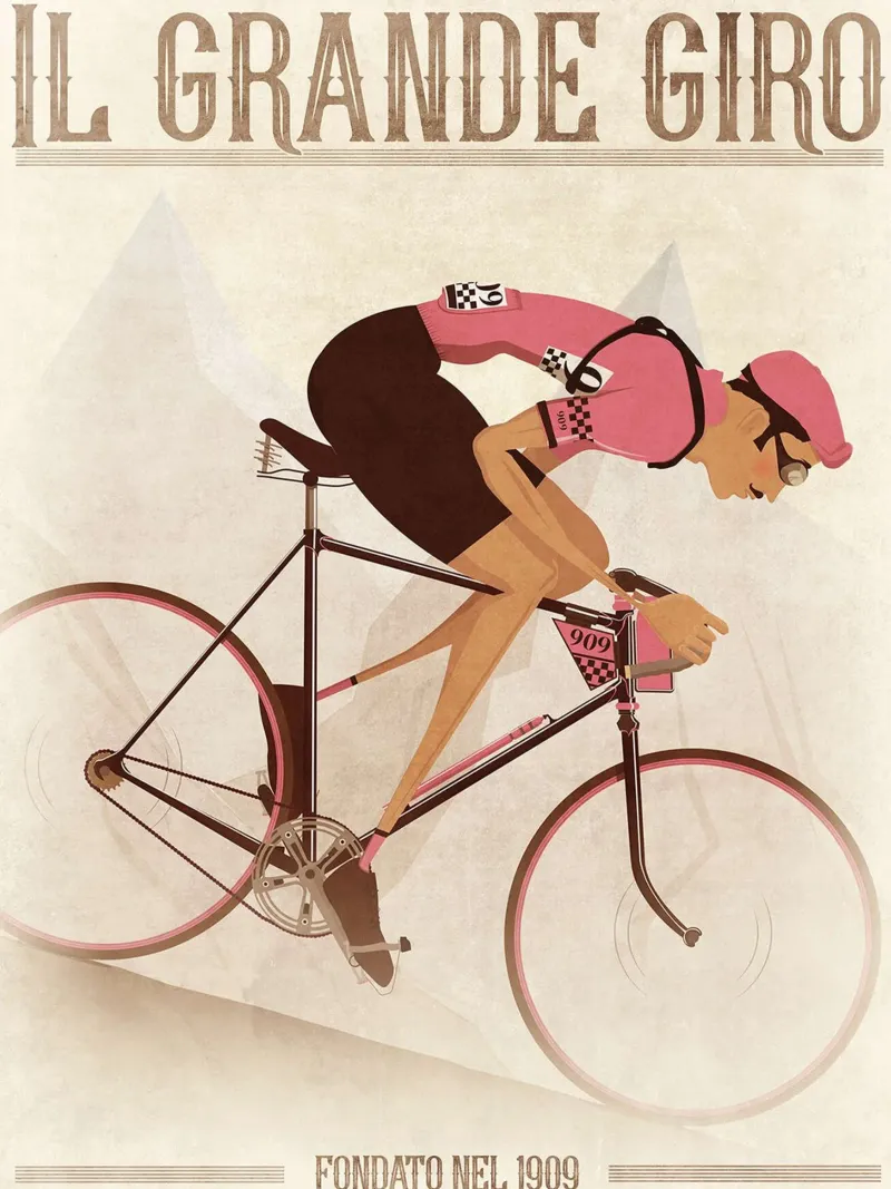 Giro D'Italia Mountain Stage poster da Thomas