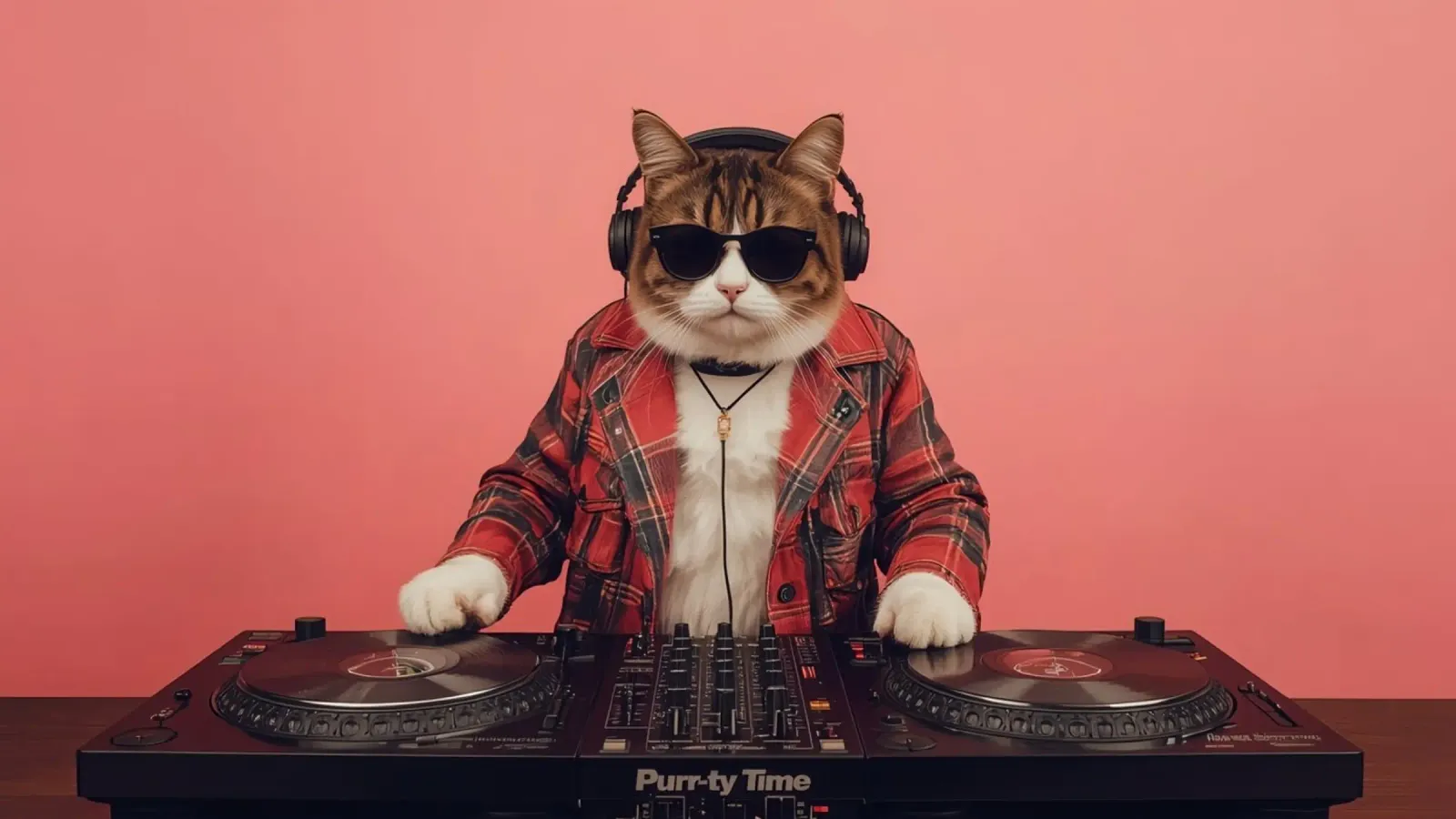 Purr-ty tijd canvas met Baklijst van DesignDoodle