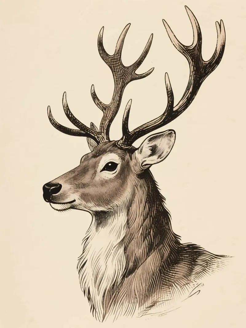 Reindeer canvas met Baklijst van knowledge