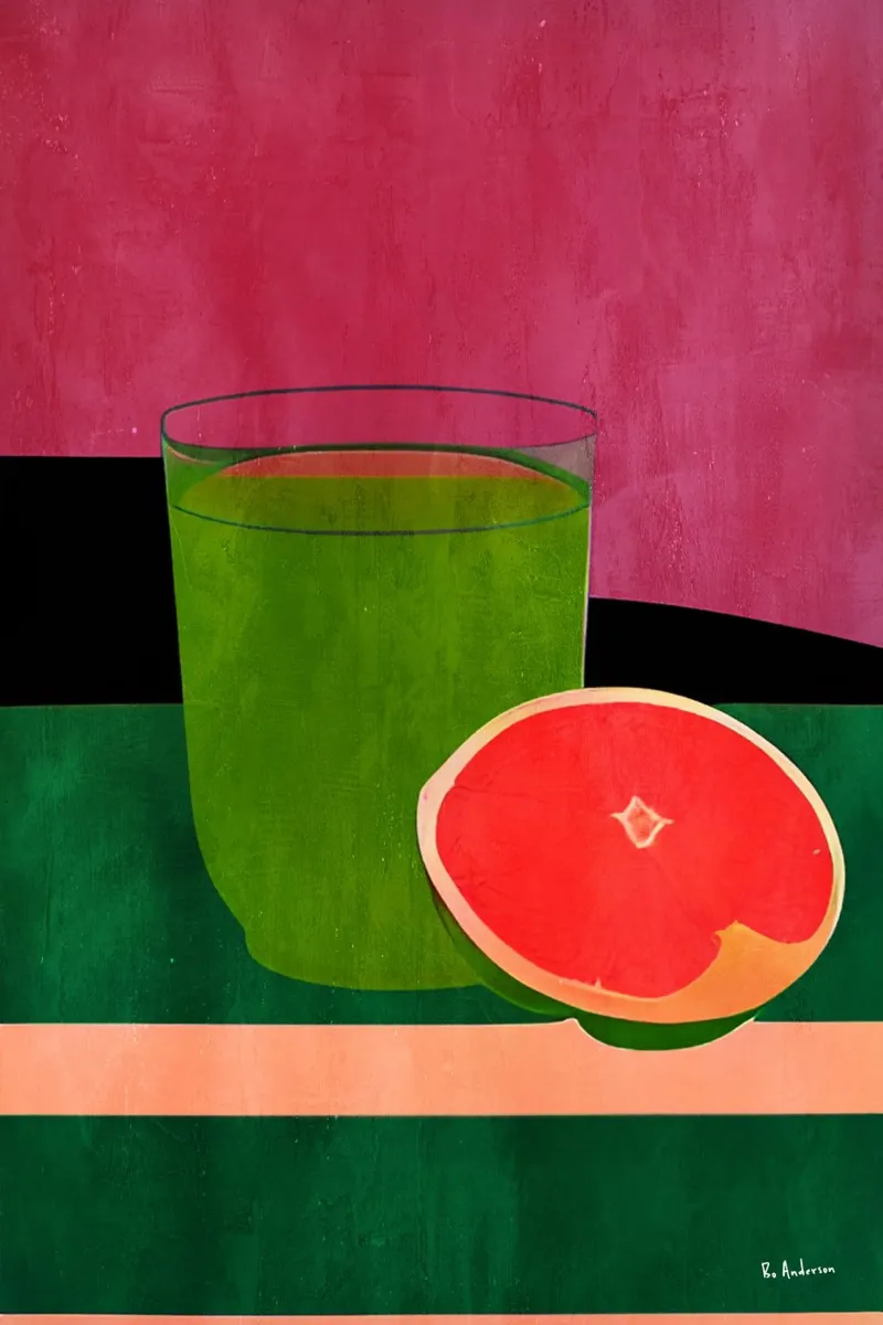 Stilllife With Pink Grapefruit pellicola backlit da Bo Anderson