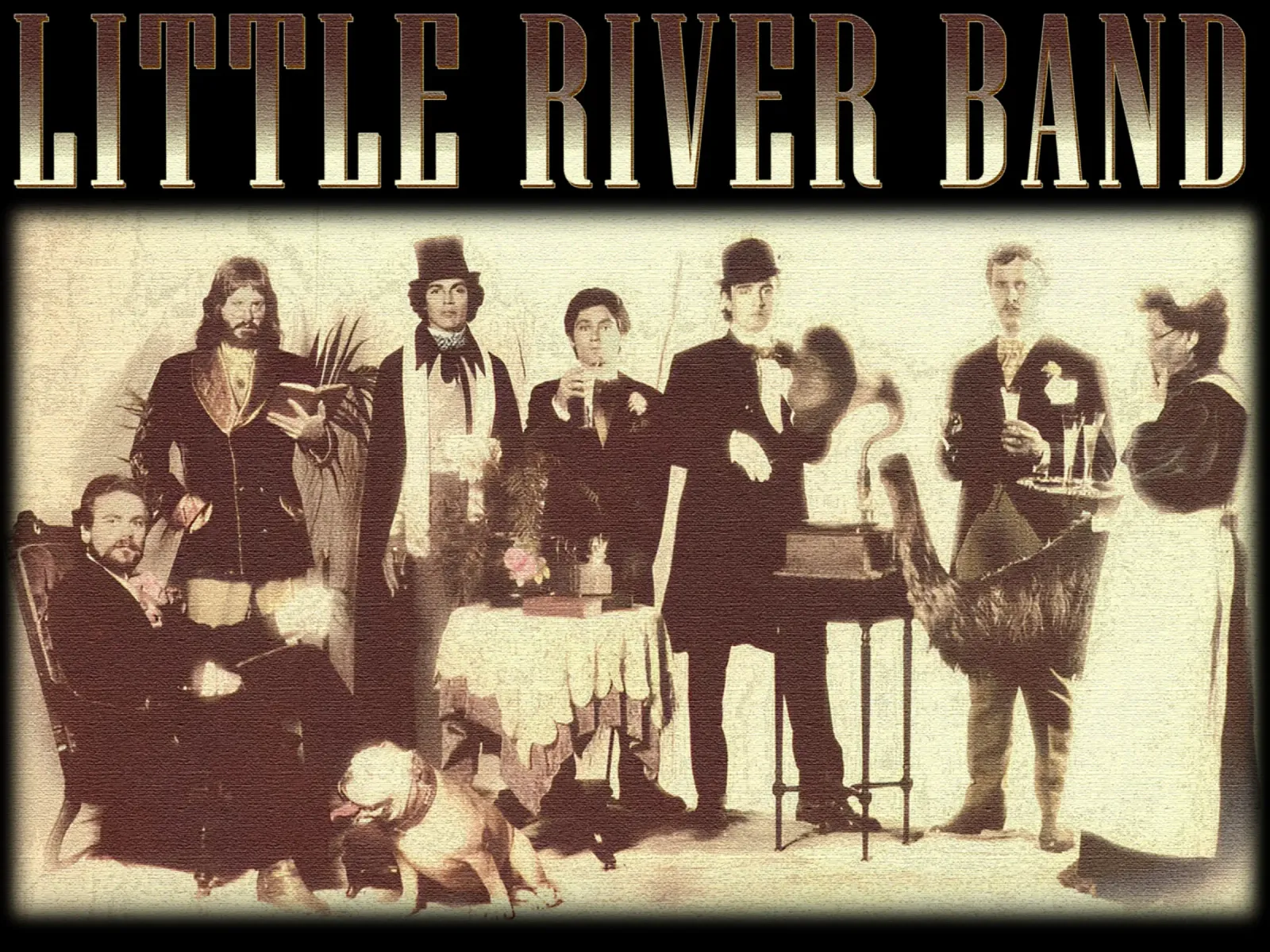 SIlhouette Little River Band Rock poster da igoshdesigns