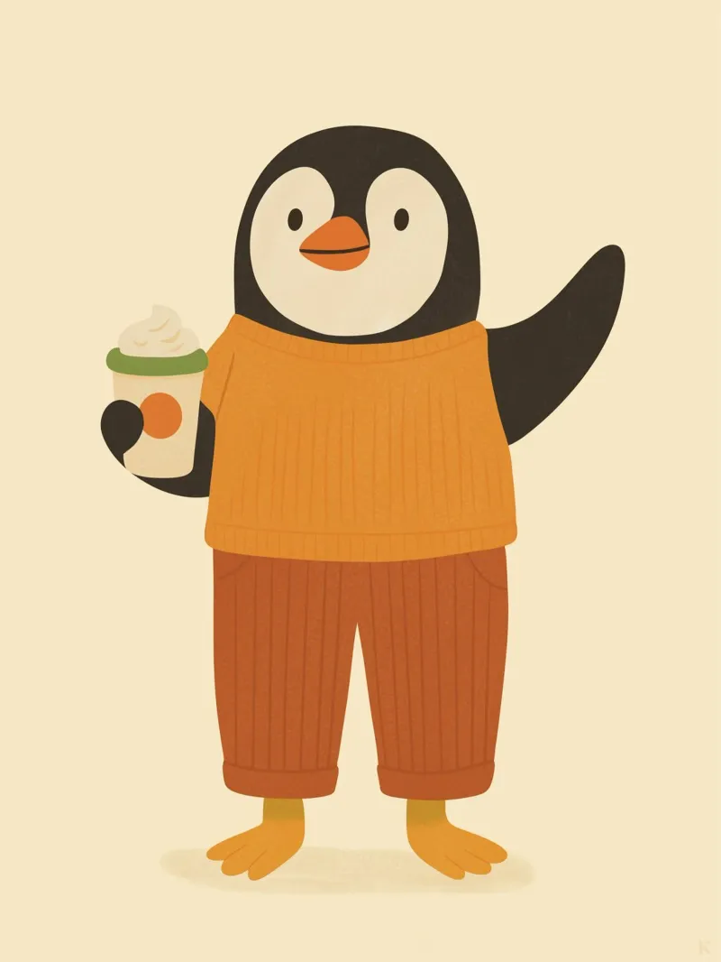 Il pinguino poster da kokoprint