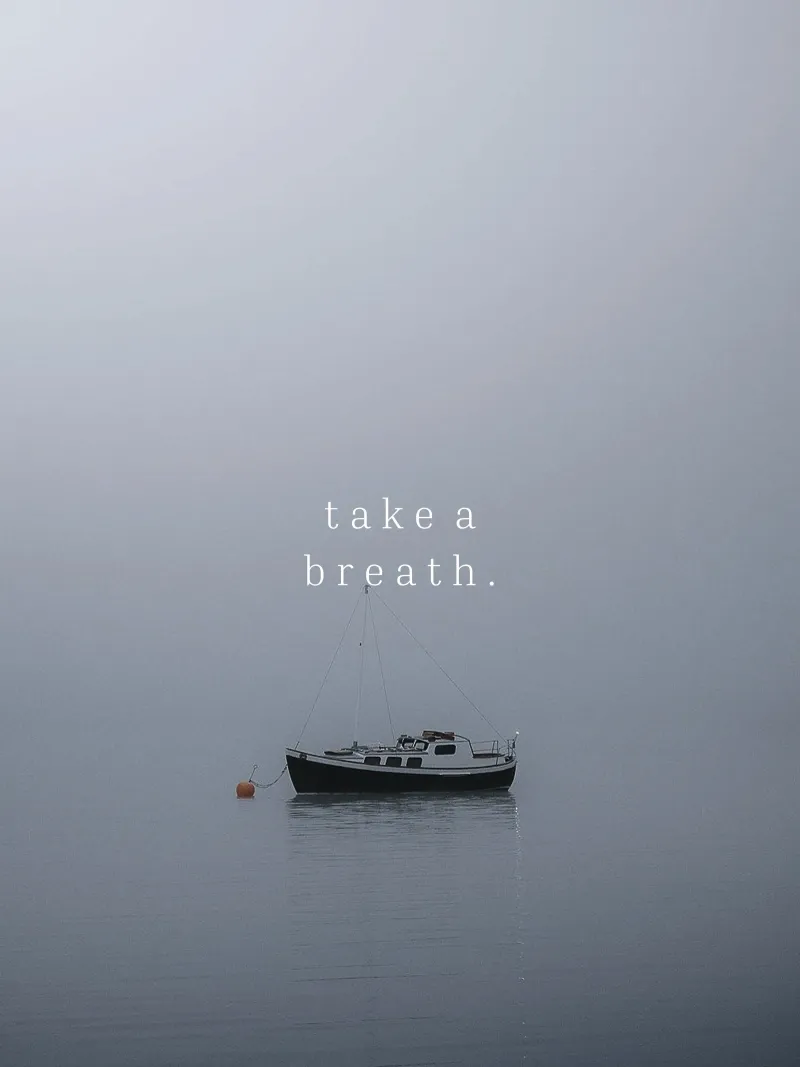 Take a breath canvas with Floater frame by we line studio - design
