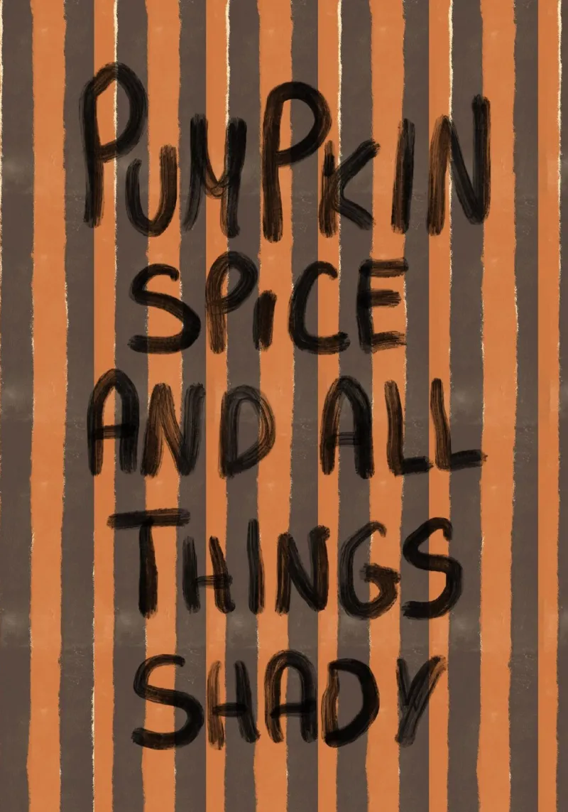 "Stampa d'arte "Zucca e spezie e tutte le cose ombrose tela con Cornice a cassetta da vintagepod