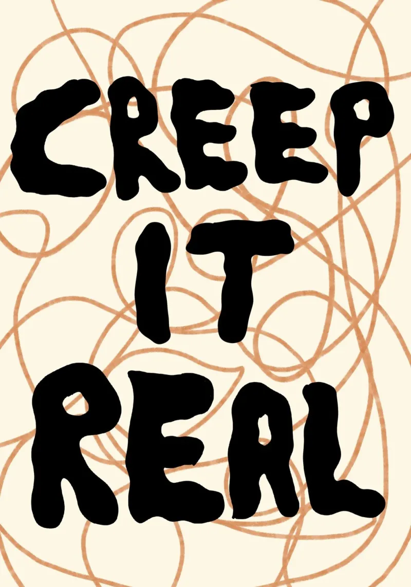 Stampa artistica di Halloween "Creep It Real" - Fun Decor poster da vintagepod
