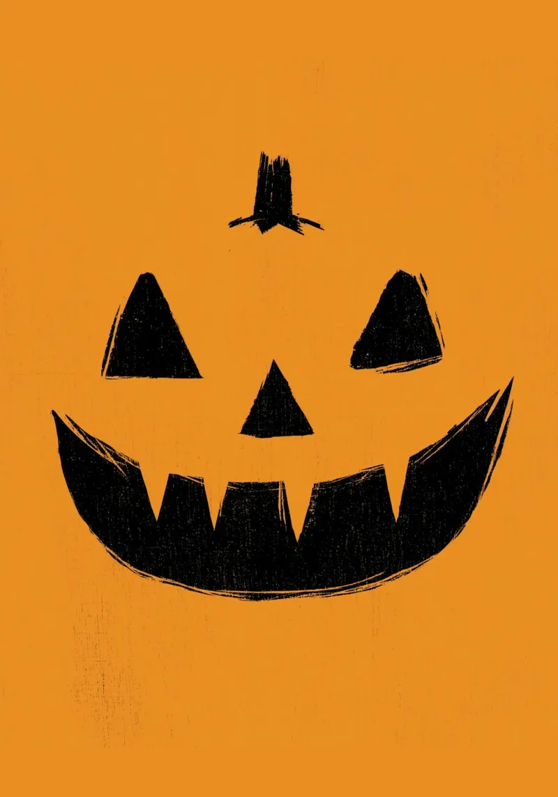 Rustikale Jack-o'-Lantern Druck - Halloween Kunst Poster von vintagepod