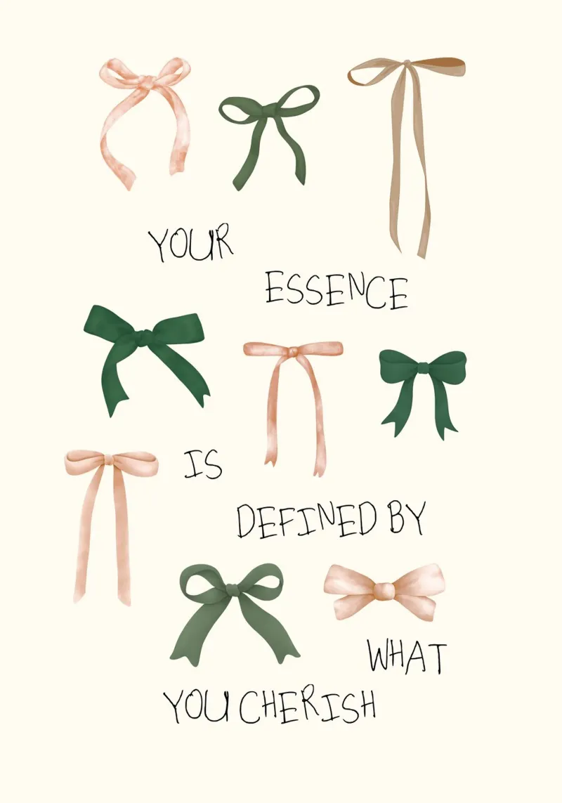Your Essence Is Defined by What You Cherish Print canvas with Floater frame by vintagepod