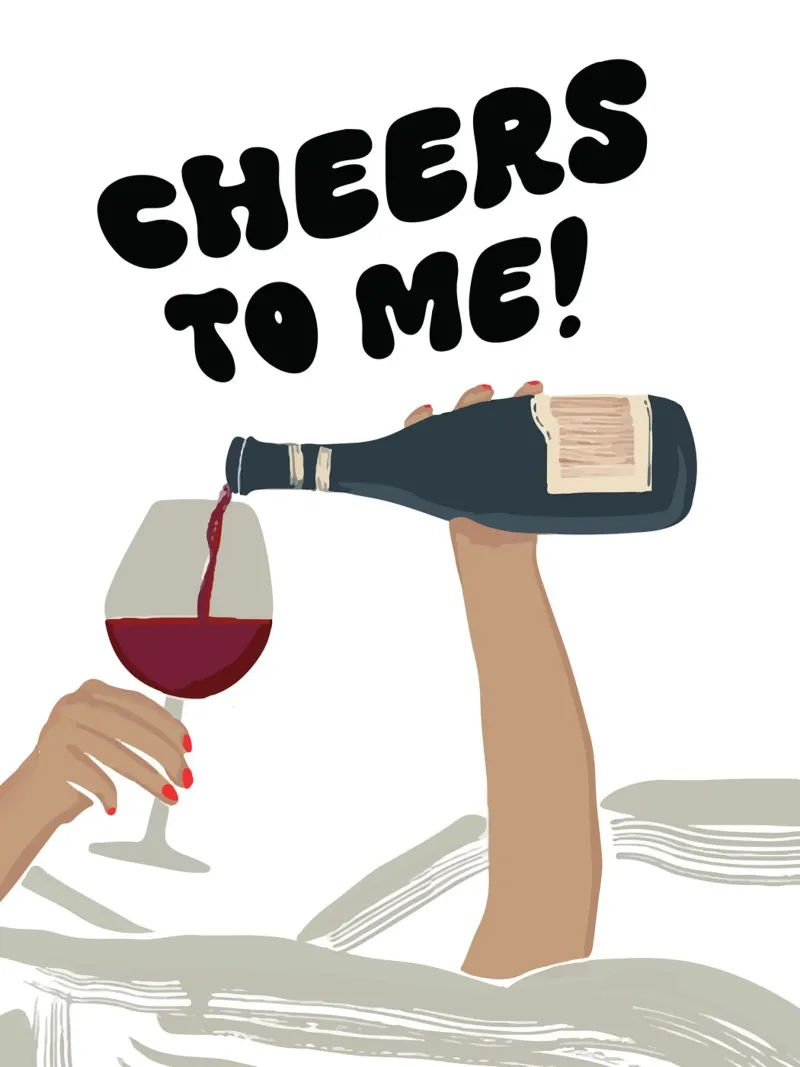 Cheers to me! Backlit Folie von XOXO Arte delicious