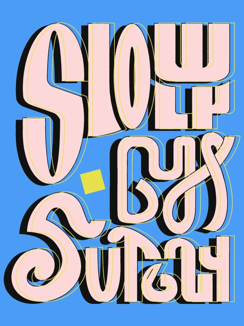 Slowly But Surely tela con Cornice a cassetta da illustfire