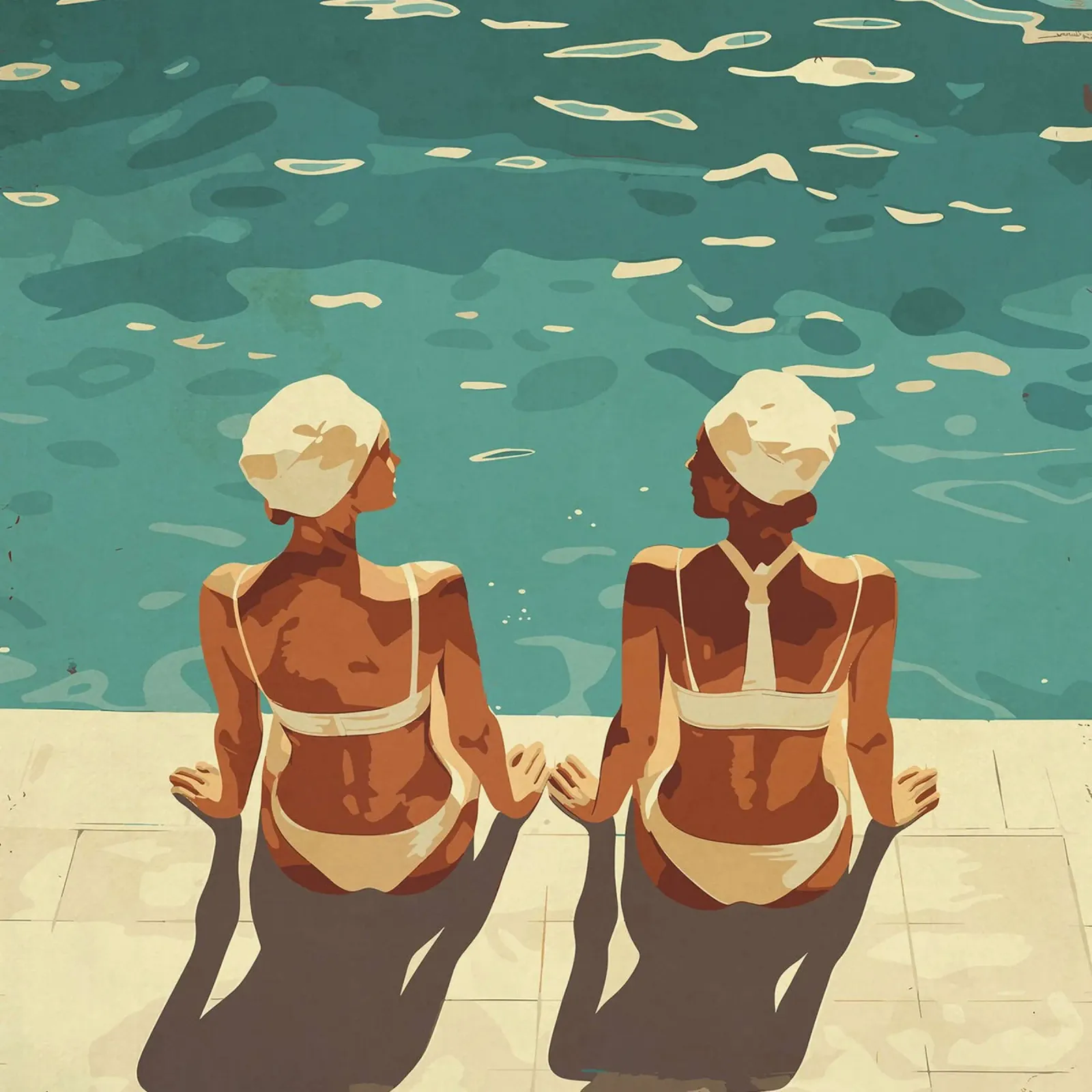 Donne in piscina poster da Rita