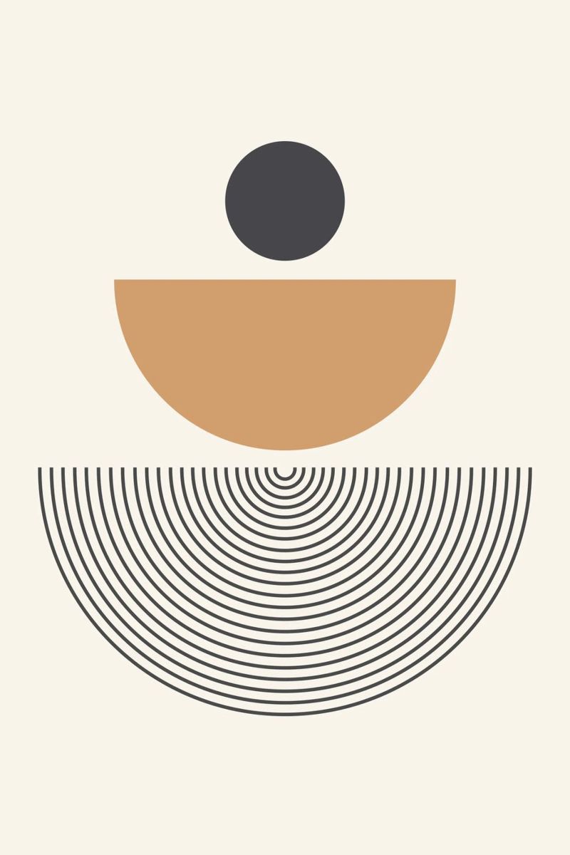 Abstract Boho mid century Pattern 01 poster by Paigaam Studio