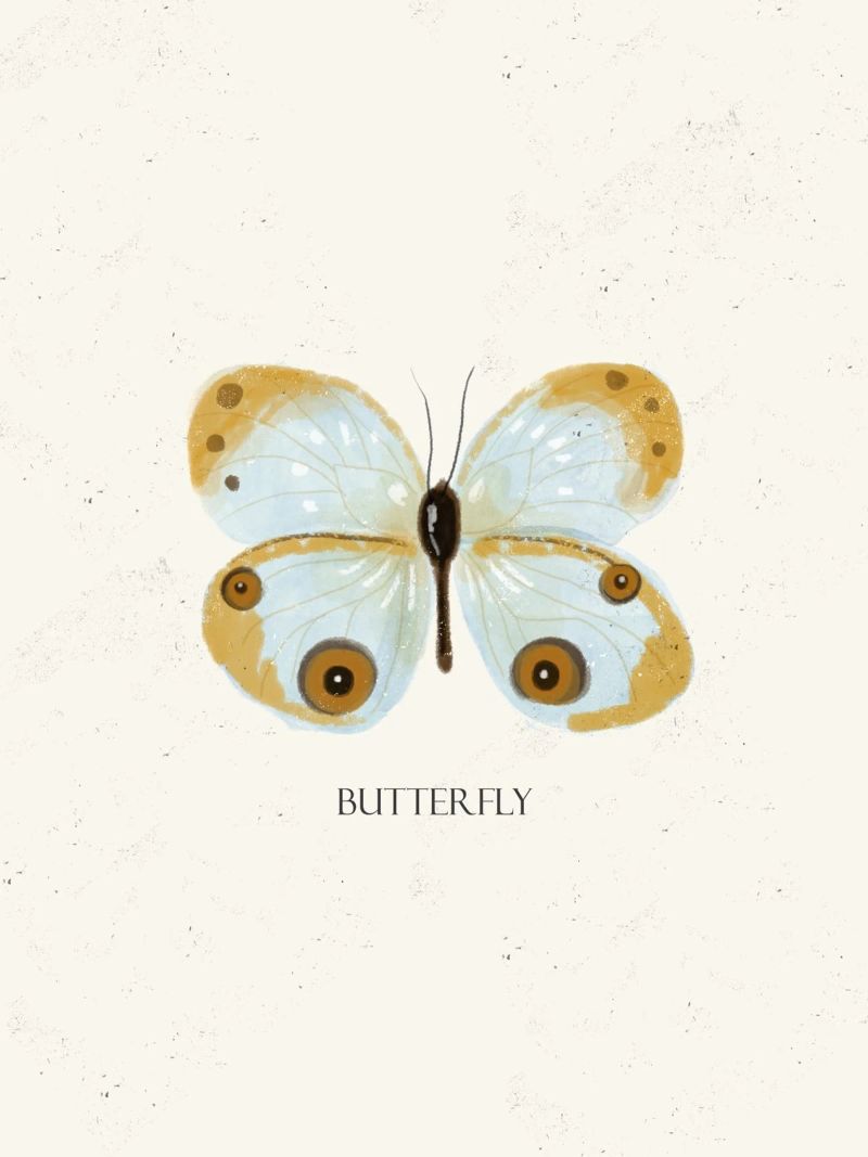 Schmetterling Poster von Indigo Rain