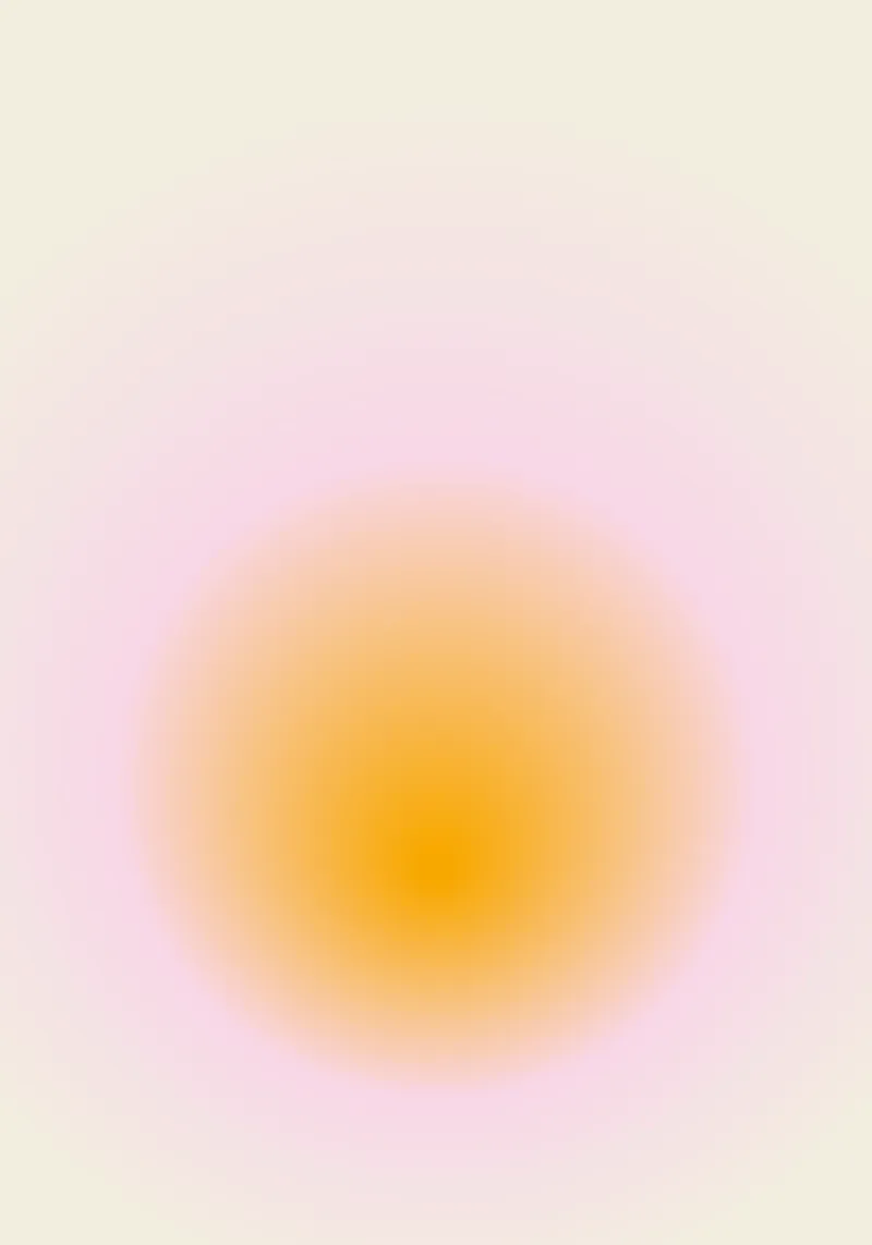 Zacht kleurverloop cirkel roze oranje beige canvas met Baklijst van Katja Stehle Design