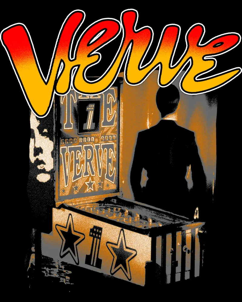 I Verve Indle Band poster con telaio in legno da mannys_artt