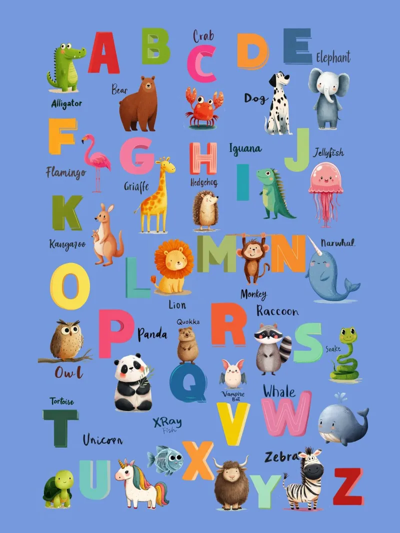 Alphabet Zoo Poster von Kiara