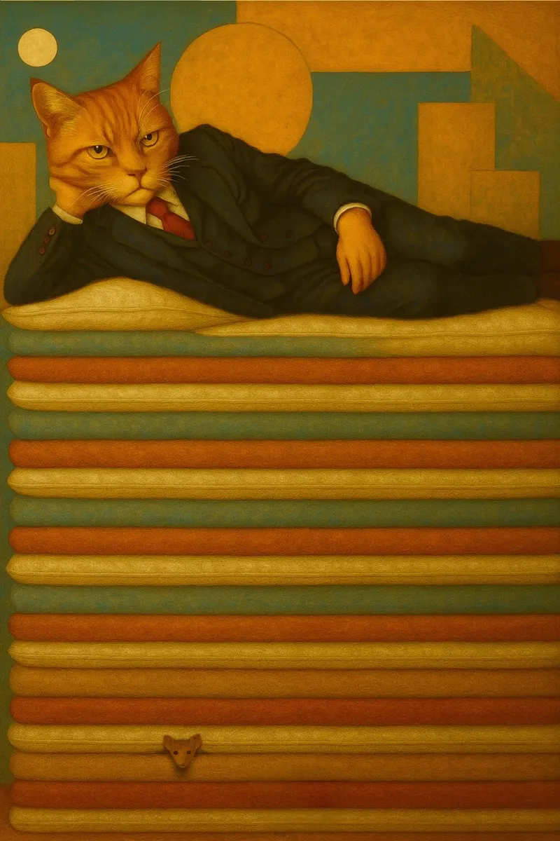 The princess and the pea tela con Cornice a cassetta da Elegant Absurd