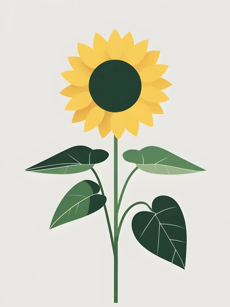 Zonnebloem Cirkel canvas met Baklijst van The Green Room