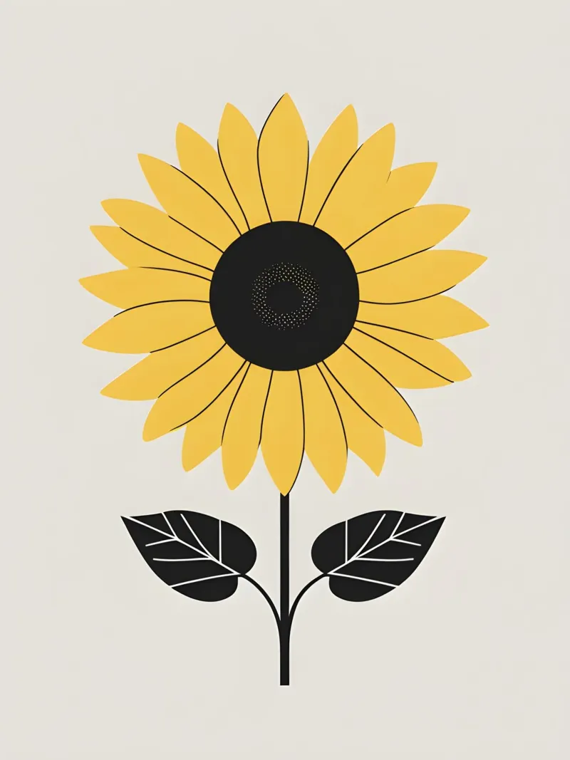 Zonnebloem Cirkel canvas met Baklijst van The Green Room