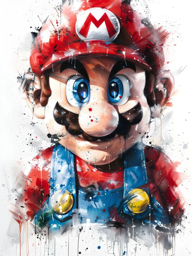 Super Mario Painting poster by CreativeStudio