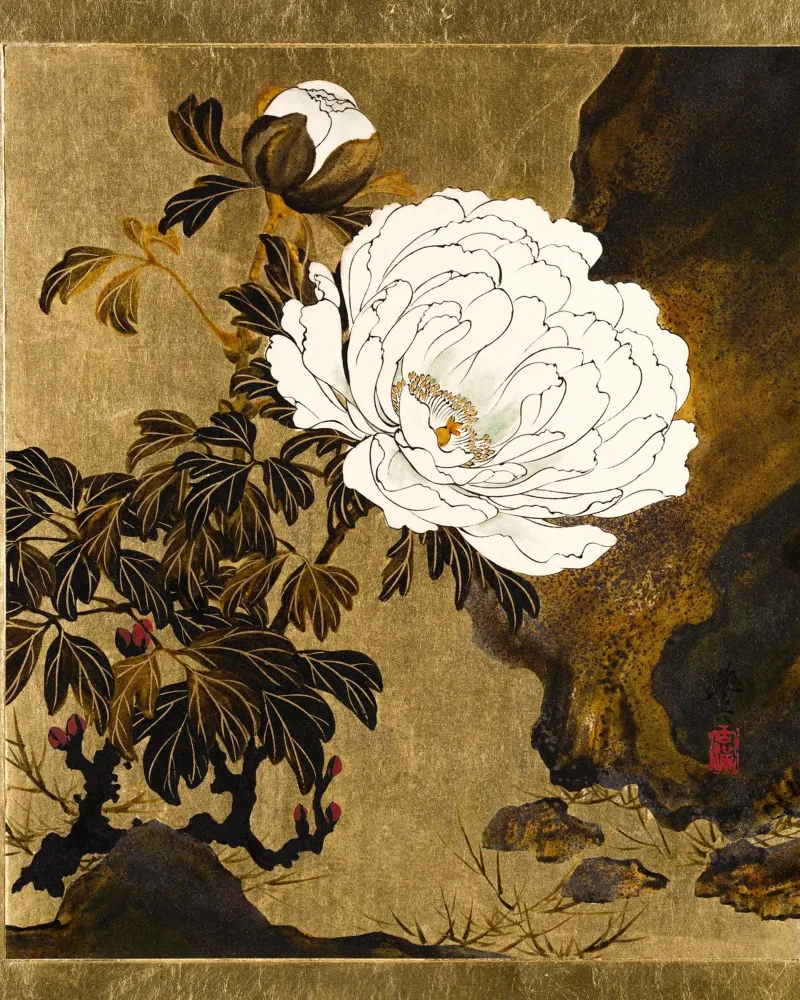 Peonies poster da vintageshop