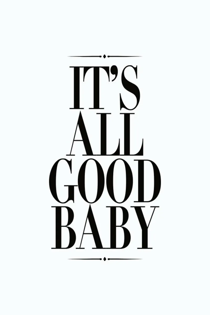 It's All Good Baby canvas by Honeymoon Hotel