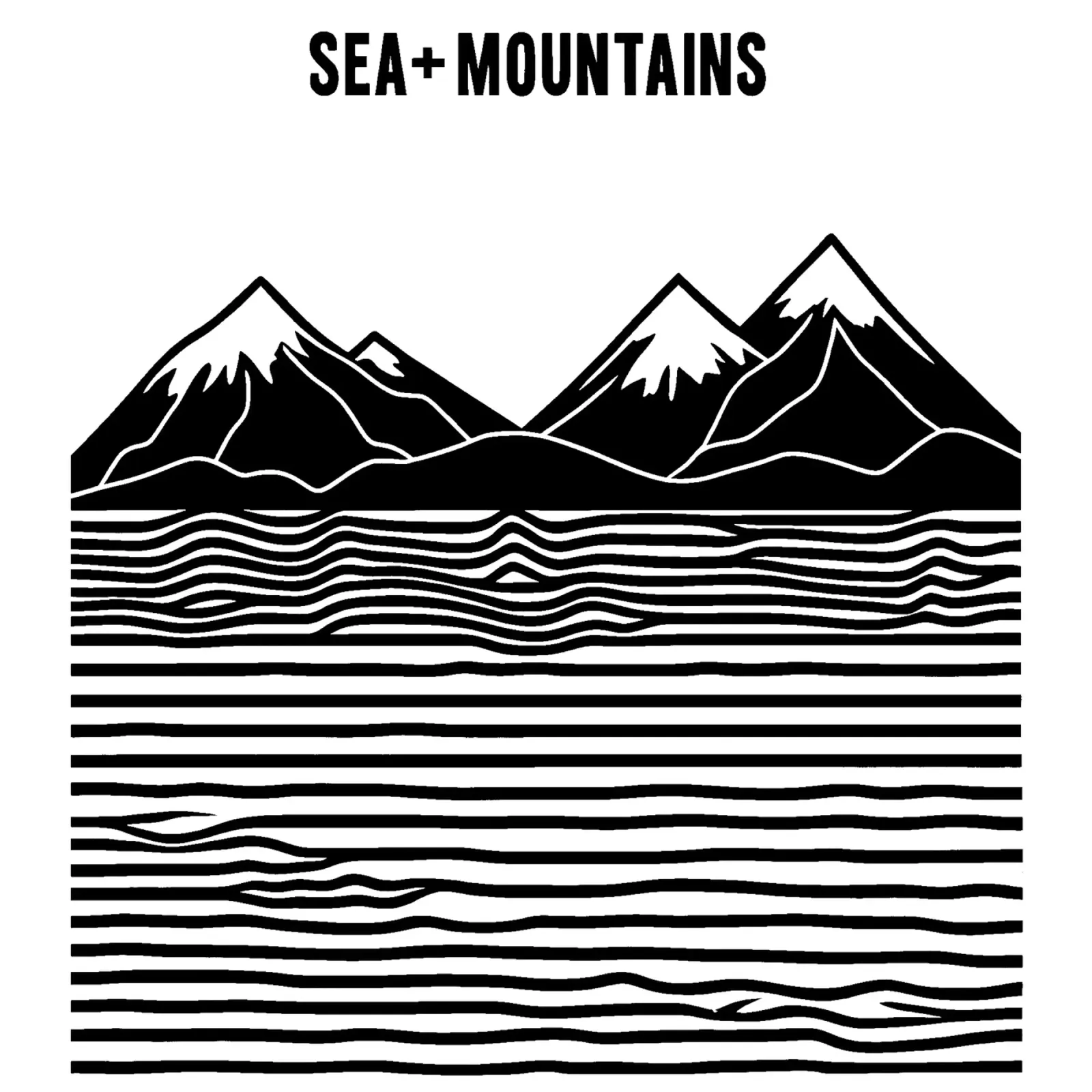 Line art mare + montagne pellicola backlit da Autofocus