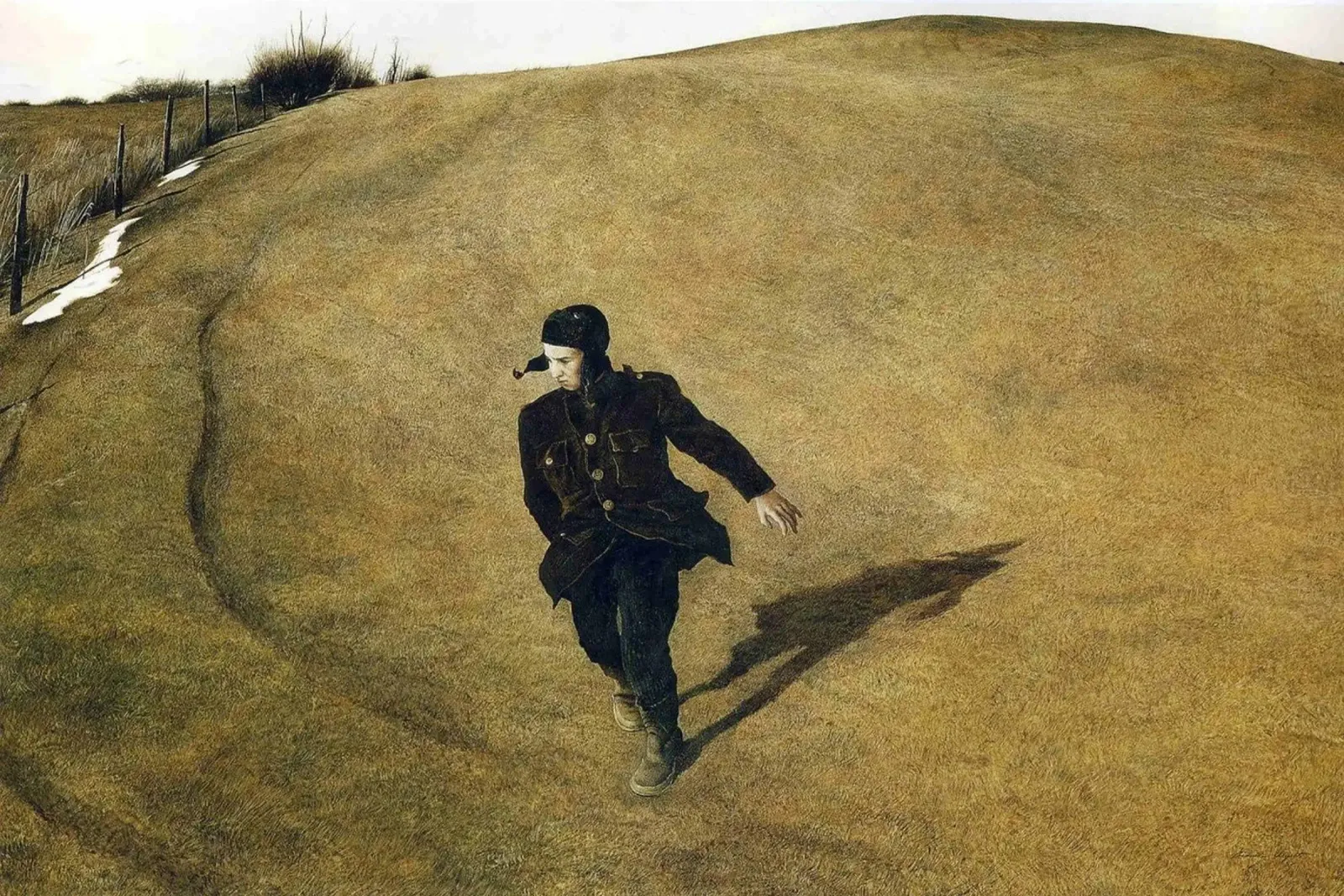 Andrew Wyeth Inverno tela con Cornice a cassetta da Trudeau Art Studio