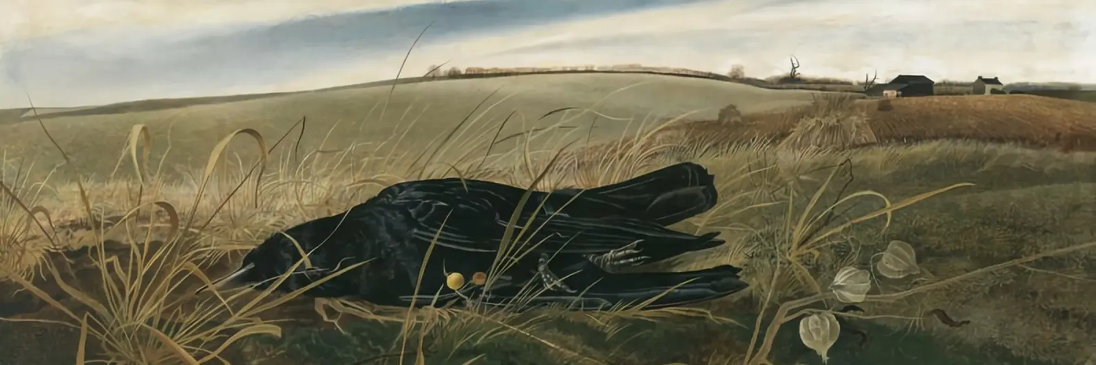 Andrew Wyeth Campi invernali tela con Cornice a cassetta da Trudeau Art Studio