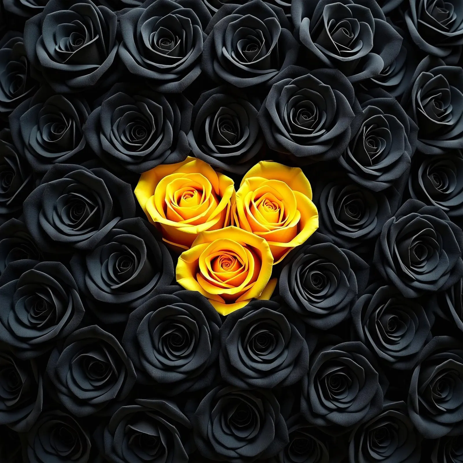 Rose_nere_gialle_2 poster da Farb- und Blütenzauber by LK