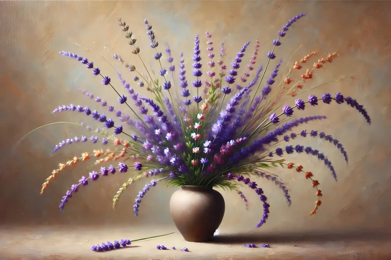 Bouquet vittoriano di lavanda poster da VintageBotanics