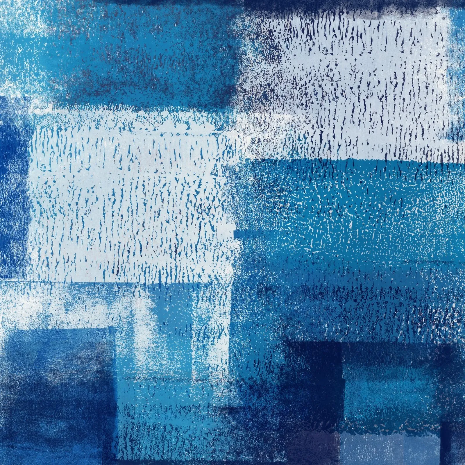 Surfaces 14 | Blue on Blue | Abstract Acrylic Painting pellicola backlit da sabidussi