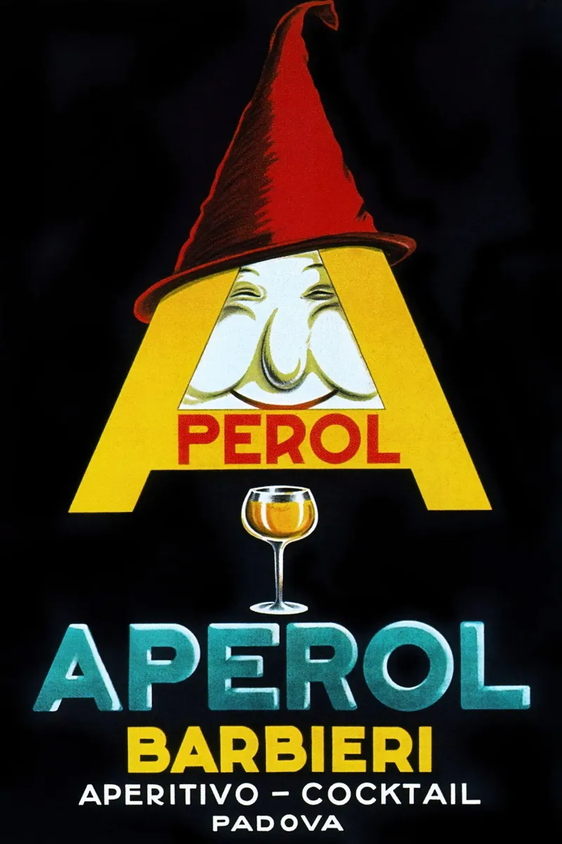 Aperol Barbieri canvas met Baklijst van Neeraprint