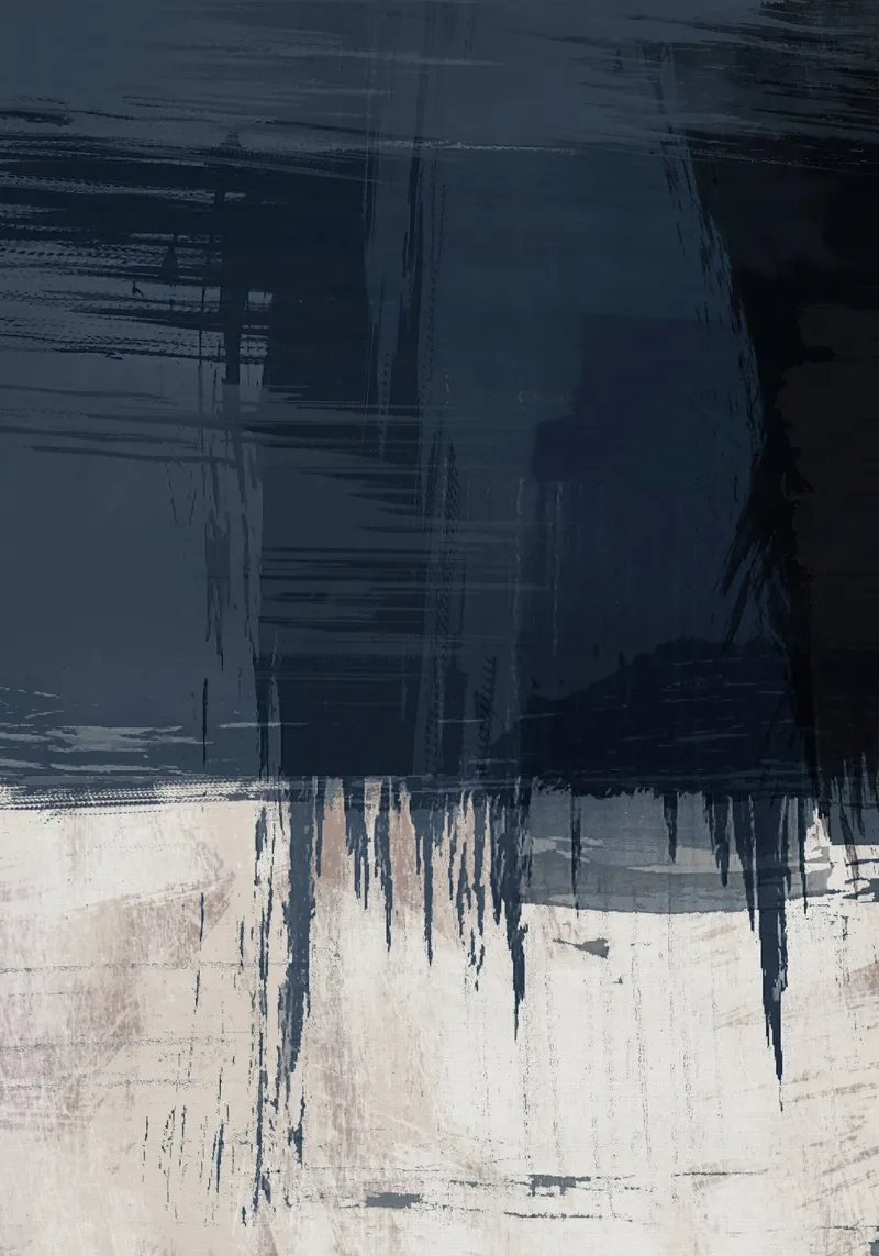 Surfaces 16 | Slate Gray, Indigo & Neutral | Abstract carta hahnemühle da sabidussi