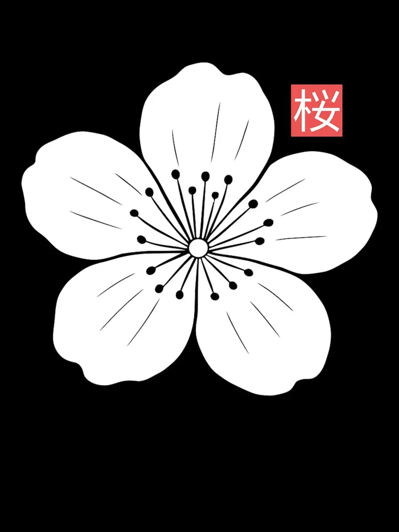 Cerezo japonés en flor lienzo con Marco flotante de Noah Bouchard